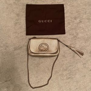 Gold Gucci crossbody